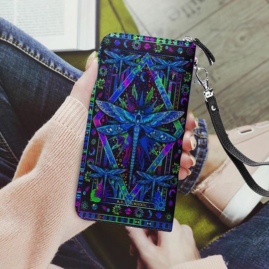 Discover Dragonfly Leather Wallet