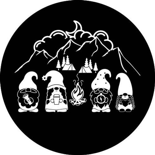 Discover Camping Gnomes Spare Tire Cover
