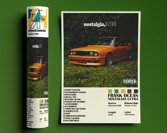 Discover Frank Ocean Poster, Nostalgia Ultra Poster,