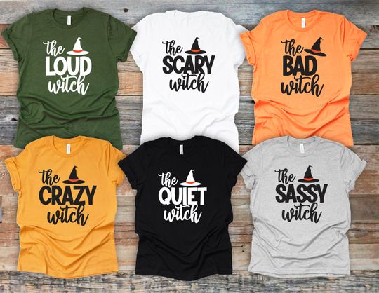 Discover Matching Halloween Shirt, Good Witch Bad Witch, Funny Halloween Shirt