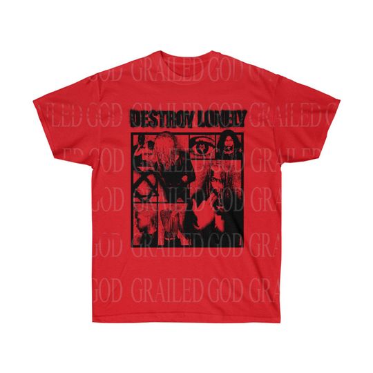 Discover Destroy Lonely T-Shirt Red