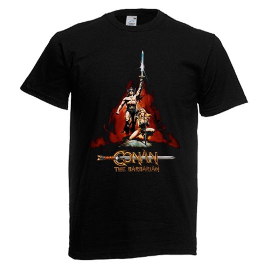 Discover Conan The Barbarian Movie TV Show Men's Black T-Shirt