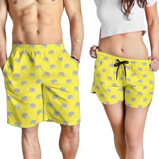 Discover Elephant Shorts - Elephant Pattern Swim Shorts