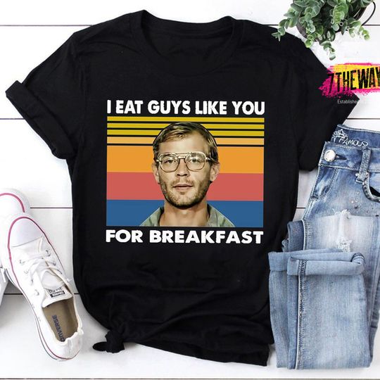 Discover I Eat Guys Like You For Breakfast Funny Halloween Vintage T-Shirt