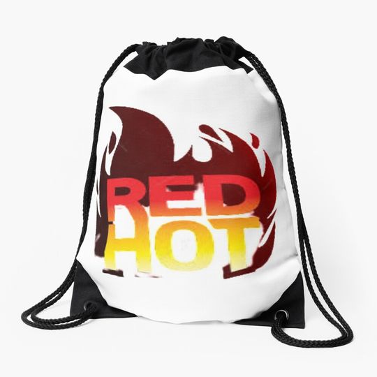 Discover Red hot  Drawstring Bag