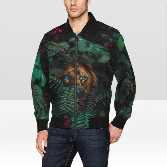 Discover Lion Bomber Jacket - Animal Print Custom Jacket