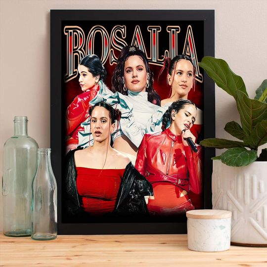 Discover Motomami Tour Rosalia Concert Vintage Poster, Vintage Rosalia Motomami World Tour 2022 Poster