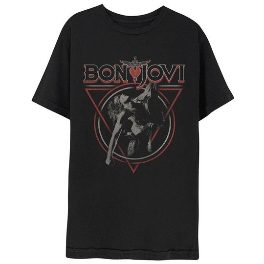 Discover Bon Jovi Tee: Triangle Overlap
