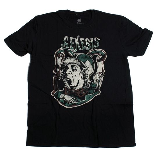 Discover Genesis T Shirt - Charisma Hatter Black 100% Official Genesis Merchandise
