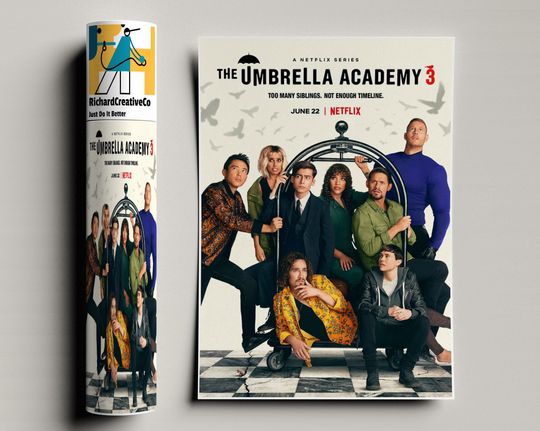 Discover The Umbrella Academy Season 3 Poster, The Umbrella Academy Poster