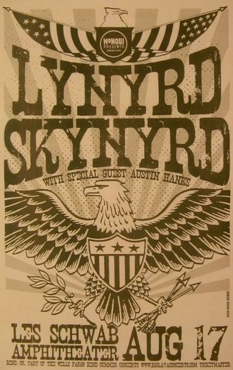Discover Lynyrd Skynard  vintage concert print poster