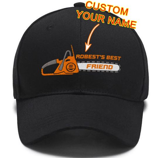 Discover Chainsaw Run Forest Run Embroidered hat, custom name chainsaw