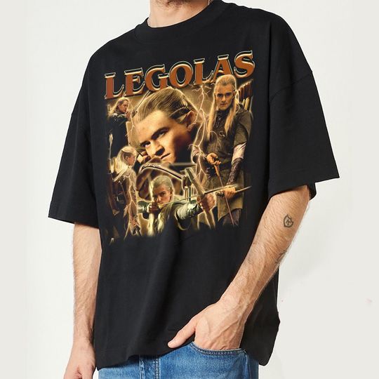 Discover Legolas Vintage T Shirt, Legolas Lord Of The Rings 90s Graphic Tee