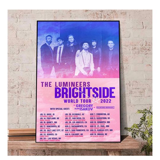 Discover The Lumineers Brightside Tour Dates 2022 Poster