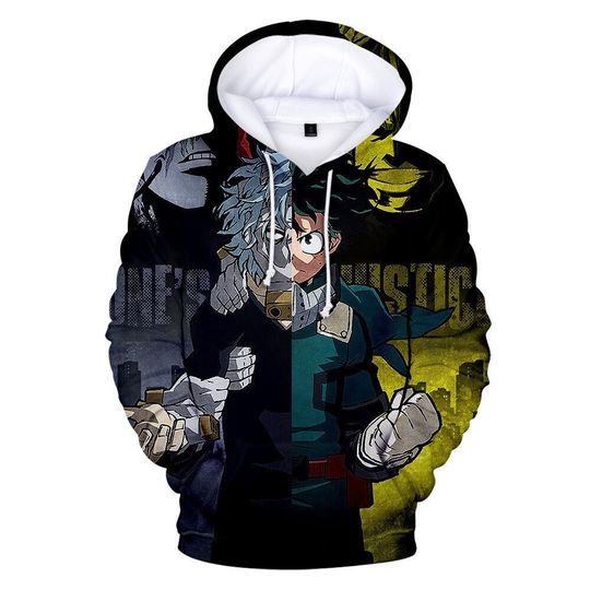 Discover 3D Anime Inspired Art,My Hero Academia Cosplay Hoodie