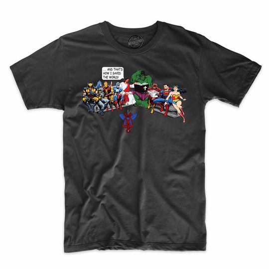 Discover Jesus and Superheroes Thats How I Saved The World Religious Funny Tee