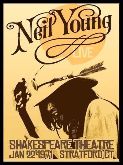 Discover Neil Young l971 concert poster