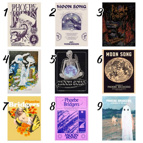 Discover Vintage Phoebe Bridger Poster