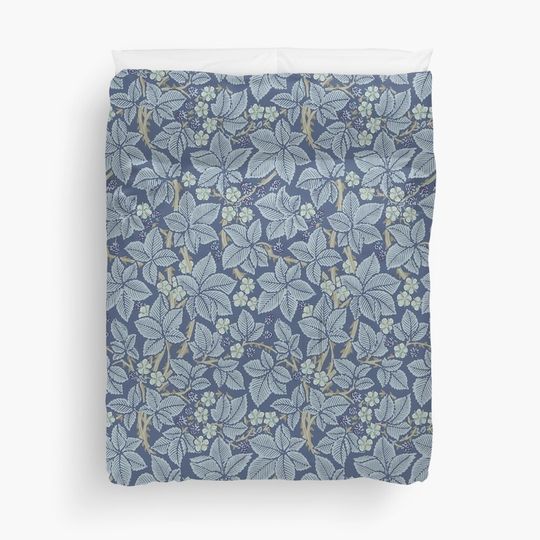 Discover William Morris Vintage Bramble Indigo Blue Duvet Cover