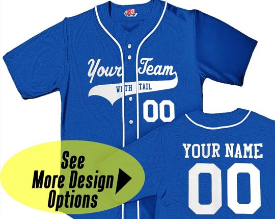Discover Customizable Baseball Jersey with Piping | Full Button Down,