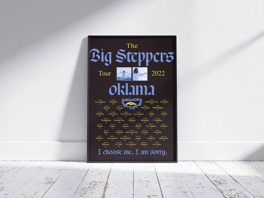 Discover The Big Steppers Tour Kendrick Lamar Tour 2022 Poster