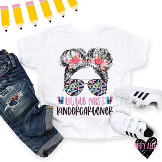 Discover Little miss kindergartener shirt