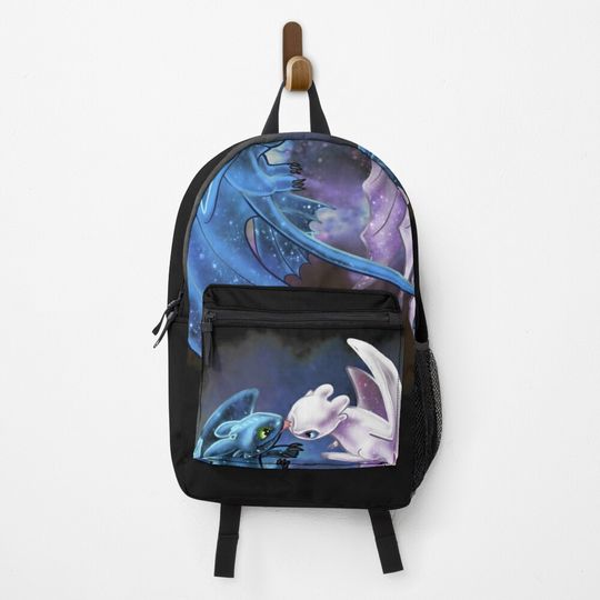 Discover Dragon Heart - Starry Dragons - Toothless and Light Fury Backpack