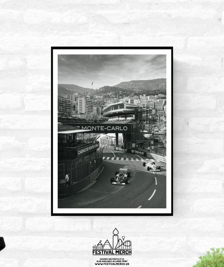 Discover Monaco Race Circuit Print - Monaco Poster Grand Prix Historique