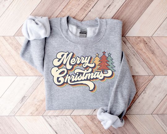 Discover Vintage Merry Christmas Sweatshirt,Merry Christmas Sweatshirt