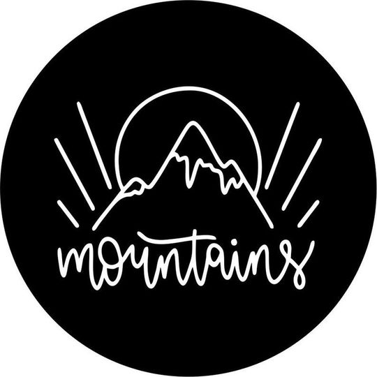 Discover Mountains Are Callin Black Spare Tire Cover