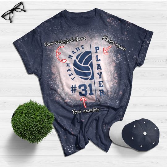 Discover Volleyball Team -Volleyball mom Bleached 3D T Shirt