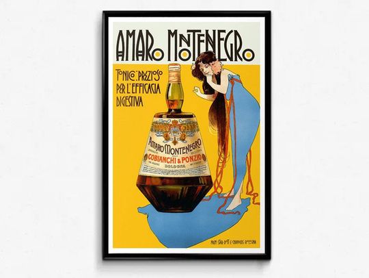 Discover Amaro Montenegro Vintage Food&Drink Funny Poster