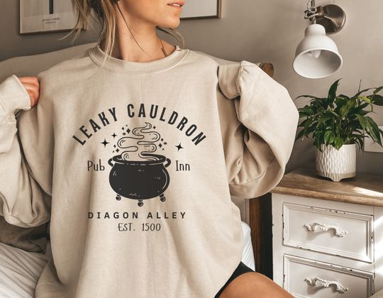 Discover Leaky Cauldron, HP sweatshirt, Wizard House, Magical Sweatshirt