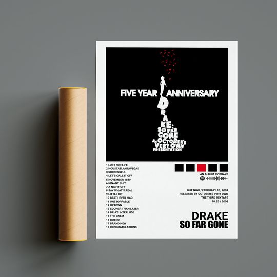 Discover Drake Poster / So Far Gone Poster, Album Cover Poster
