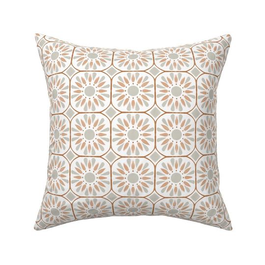 Discover Terracotta Throw Pillow