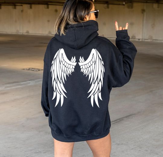 Discover Wings Hoodie, Aesthetic Hoodie, Angel Hoodie