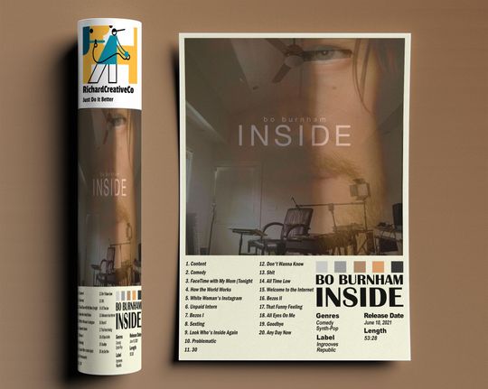 Discover Bo Burnham Inside Poster, Inside Poster, Bo Burnham Poster