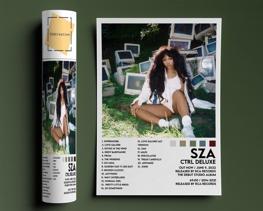 Discover SZA Ctrl Deluxe Album Poster