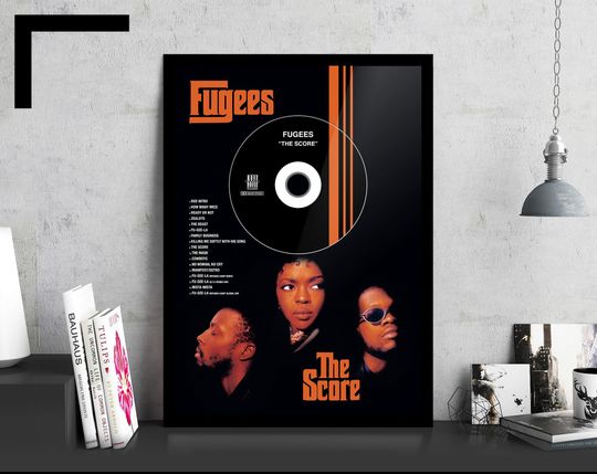 Discover Fugees 'The Score'  CD Album Plaque - Hip-Hop/Rap Music Poster Print