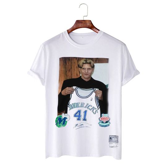 Discover Luka Doncic Mitchell & Ness Dirk Nowitzki Draft Jersey Shirt