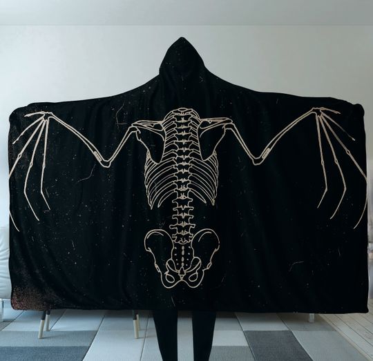 Discover Gothic clothing, Bat Hooded Blanket