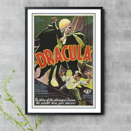 Discover Dracula | Vintage Horror Movie Poster | Classic Horror Movie