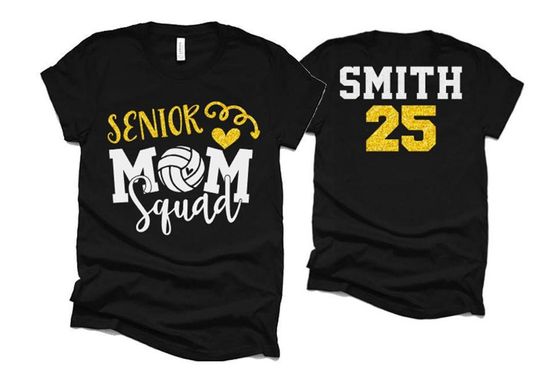 Discover Volleyball Senior Mom Squad Shirt