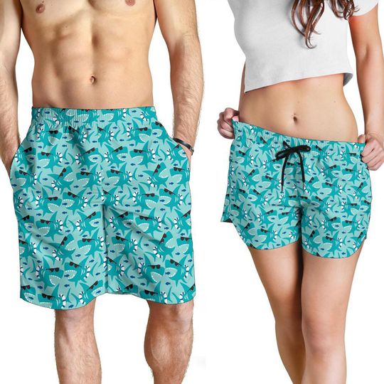 Discover Shark Shorts - Shark Pattern Swim Shorts
