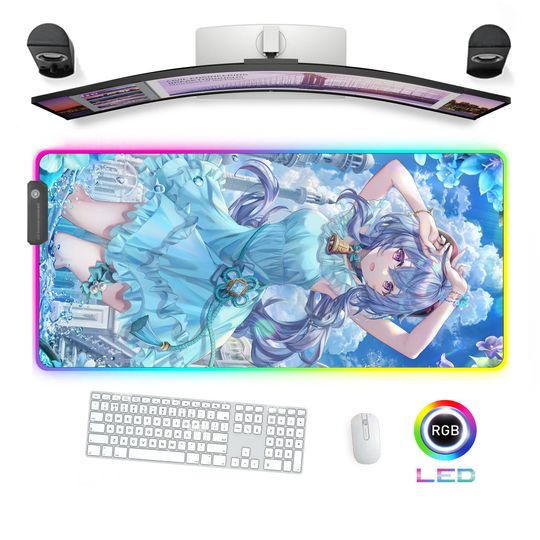 Discover Kawaii Girl Anime Manga Booty Desk Mat Led RGB