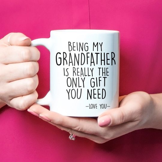 Discover Funny Grandfather Mug - Gift Idea for Grandfathers