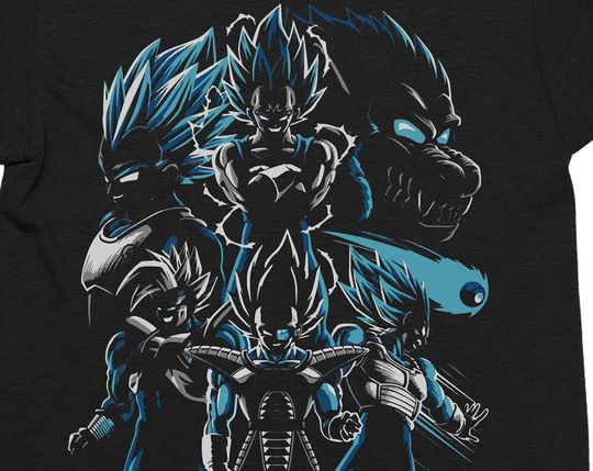 Discover Vegeta Collage T-Shirt | Adults Funny TShirt