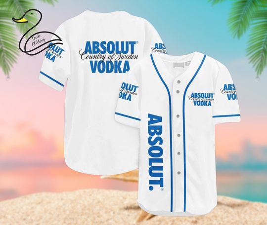 Discover White absolut Vodka Baseball Jersey, Halloween Shirt
