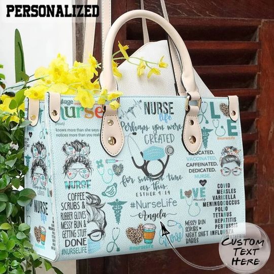 Discover Nurse Handbag , Nurse Personalized Leather Bag Perhaps You Were Created