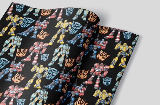 Discover Transformers Wrapping Paper